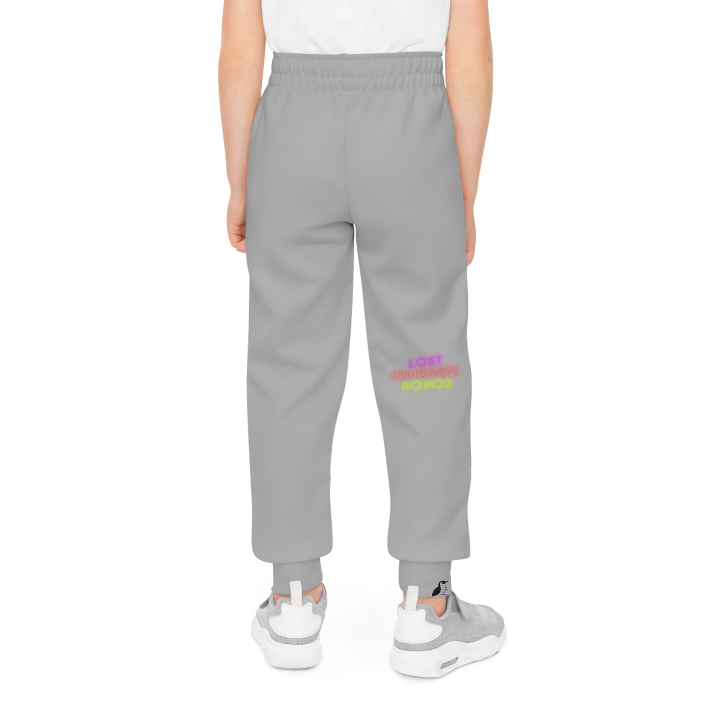 Youth Joggers: Writing Lite Grey