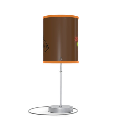 Lamp on a Stand, US|CA plug: Football Brown