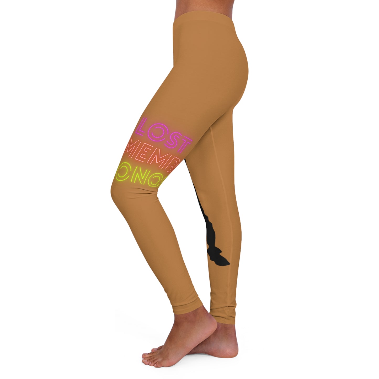 Women's Spandex Leggings: Dance Lite Brown