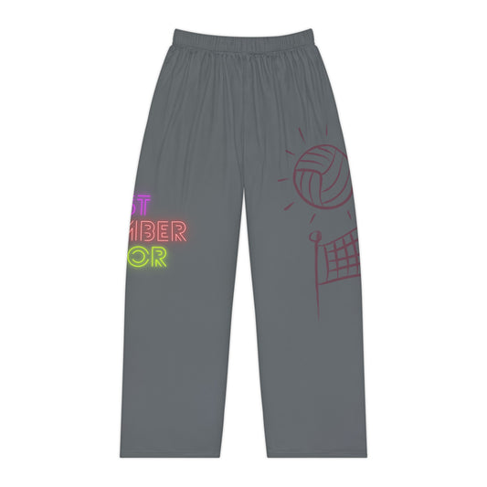 Pambabaeng Pajama Pants: Volleyball Dark Grey 