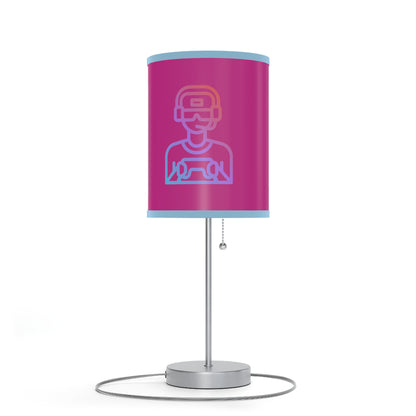 Lamp on a Stand, US|CA plug: Gaming Pink 