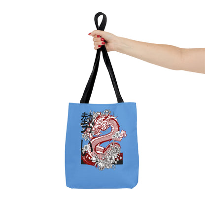 Tote Bag: Dragons Lite Blue