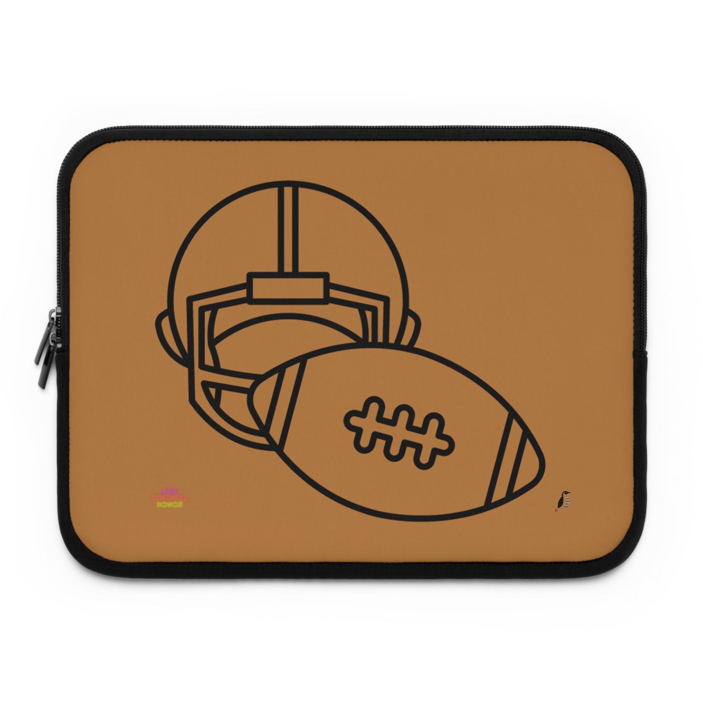 Laptop Sleeve: Football Lite Brown