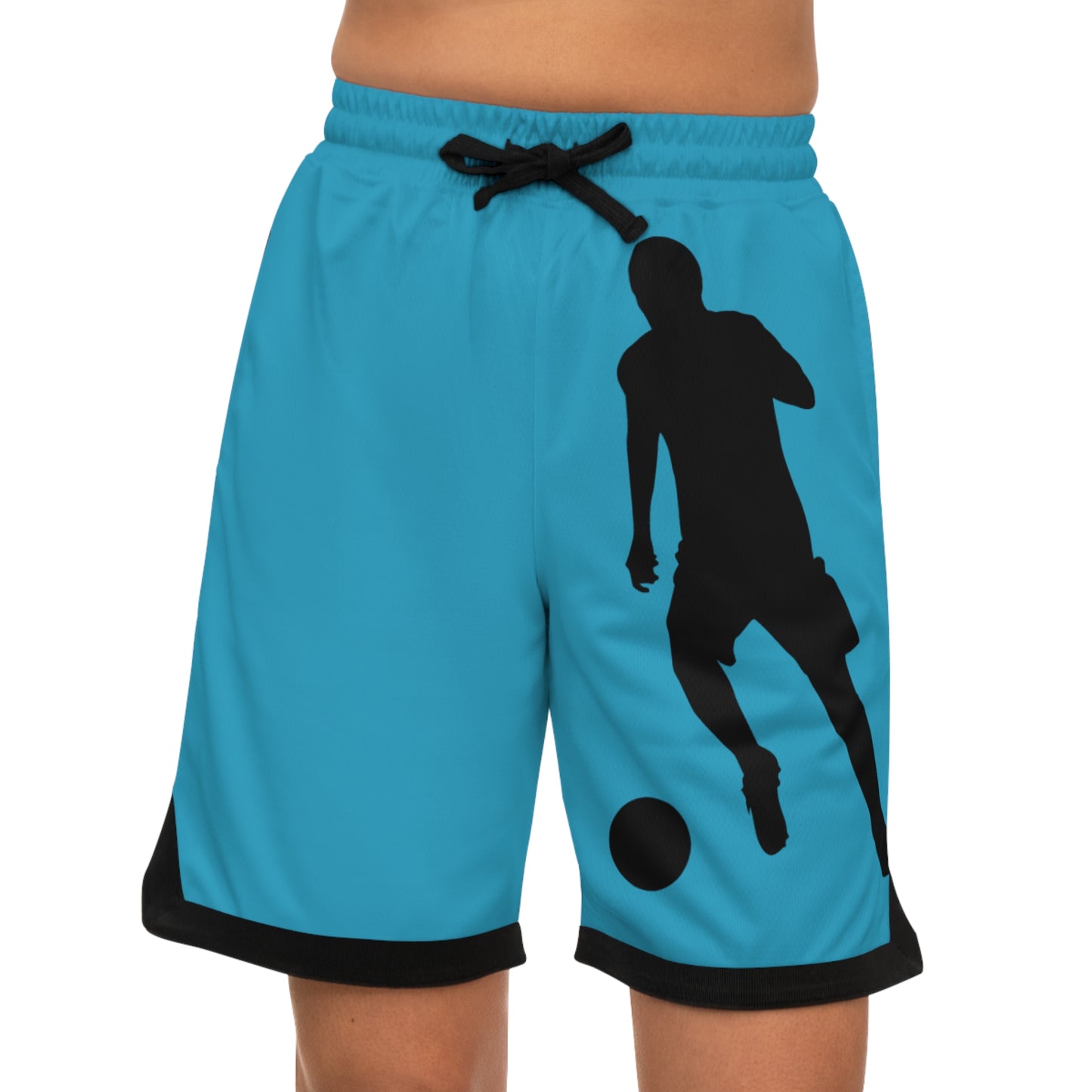 Basketball Rib Shorts: Soccer Turquoise