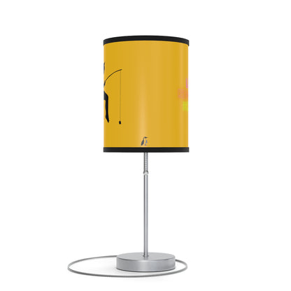 Lamp on a Stand, US|CA plug: Fishing Yellow