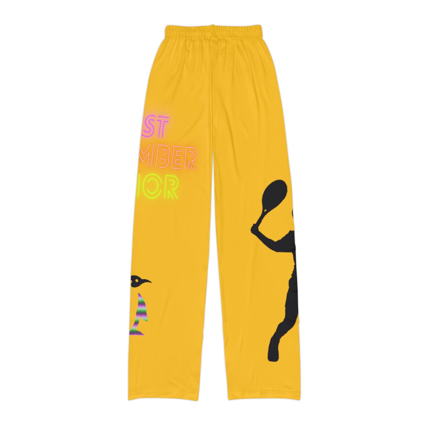 Kids Pajama Pants: Tennis Yellow