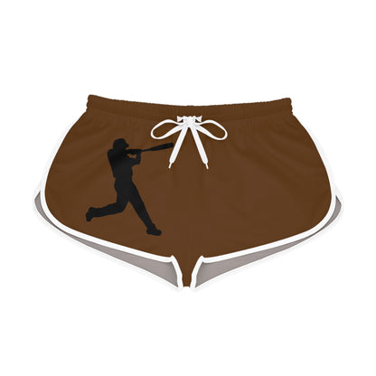 Women's Relaxed Shorts: Baseball Brown