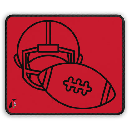 Gaming Mouse Pad: Football Dark Red