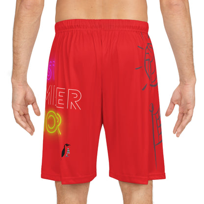 Basketball Shorts: Volleyball Red