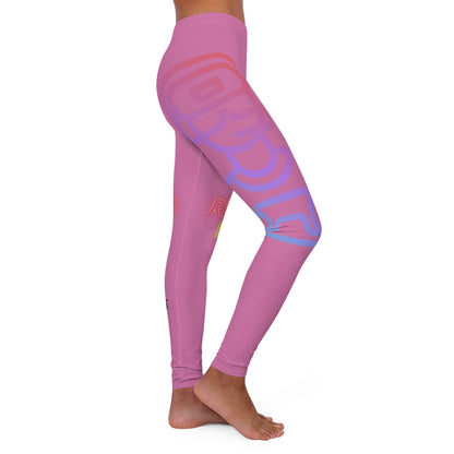 Women's Spandex Leggings: Gaming Lite Pink