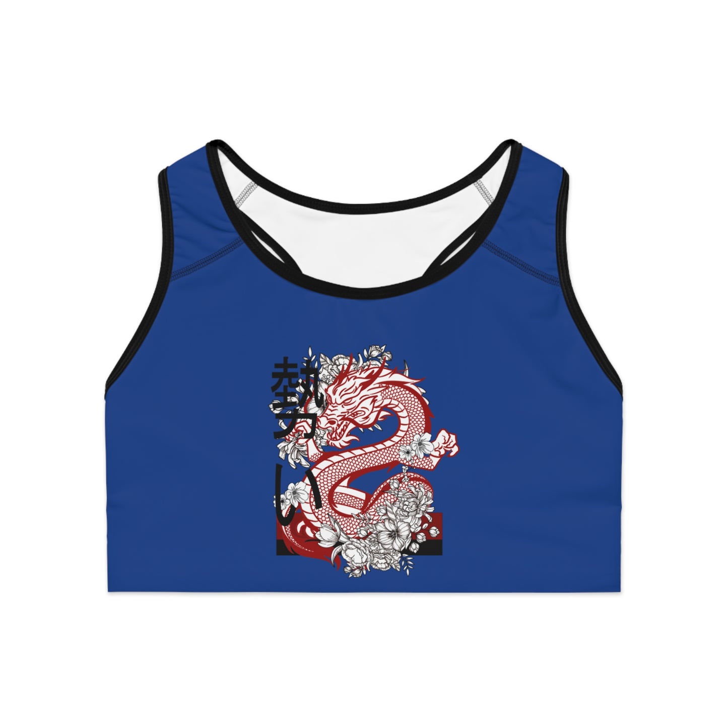 Sports Bra: Dragons Dark Blue