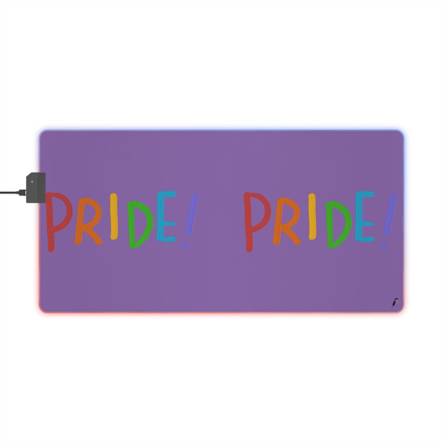 LED Gaming Mouse Pad: LGBTQ Pride Lite Purple