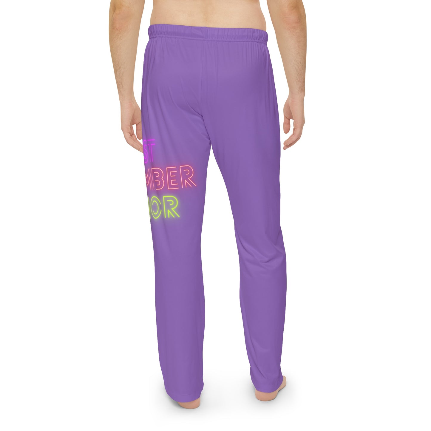 Men's Pajama Pants: Lost Remember Honor Lite Purple