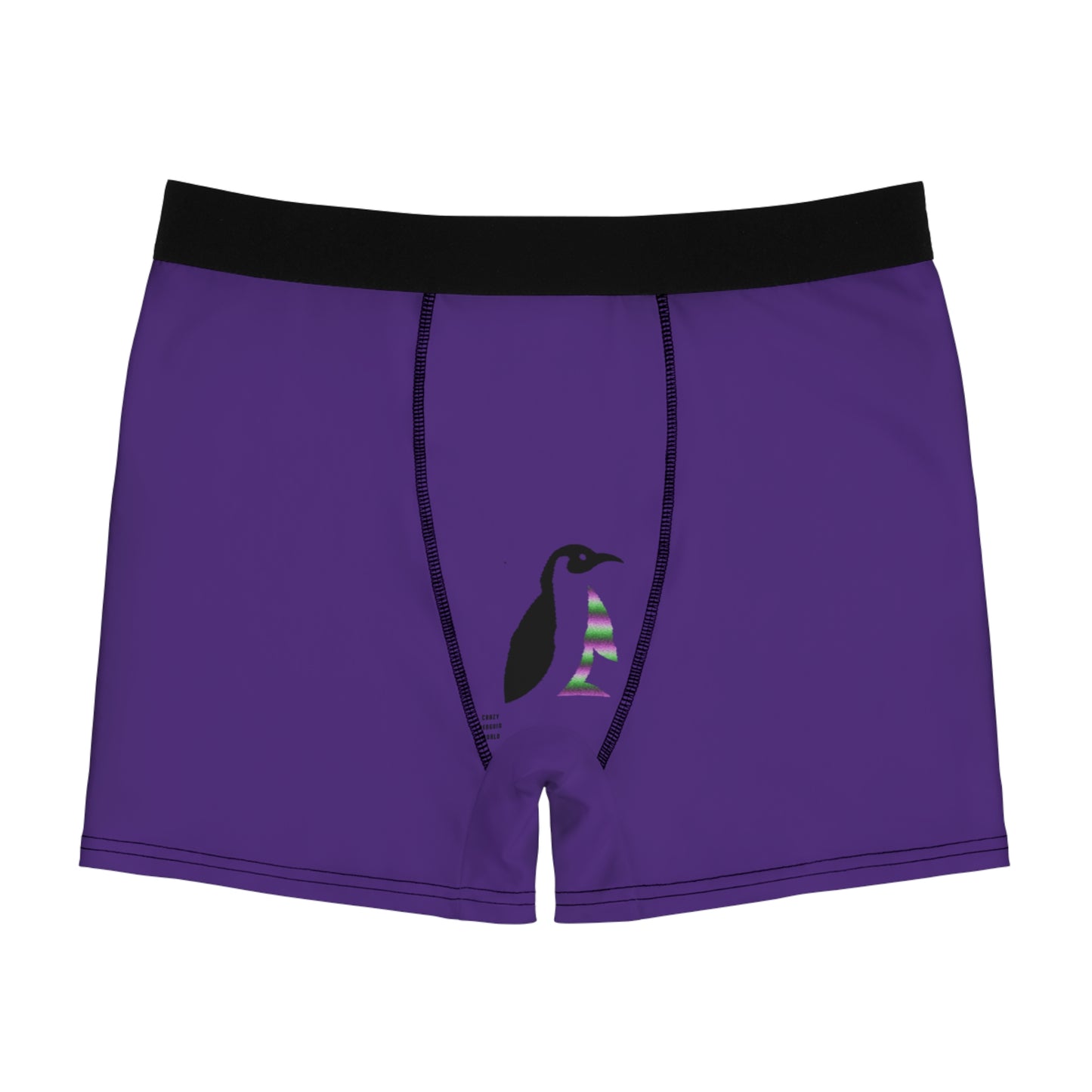 Men's Boxer Briefs: Fishing Purple