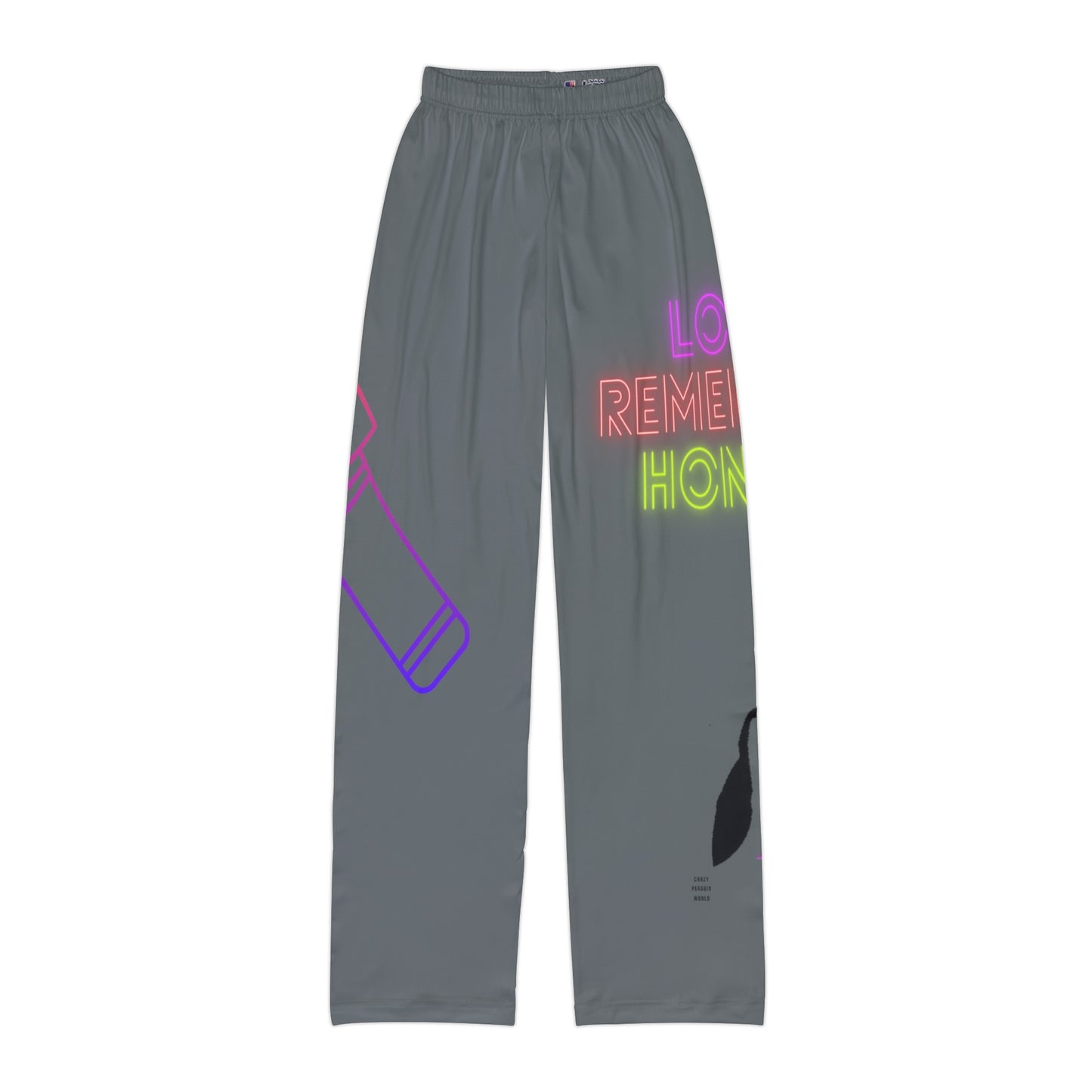 Kids Pajama Pants: Music Dark Grey