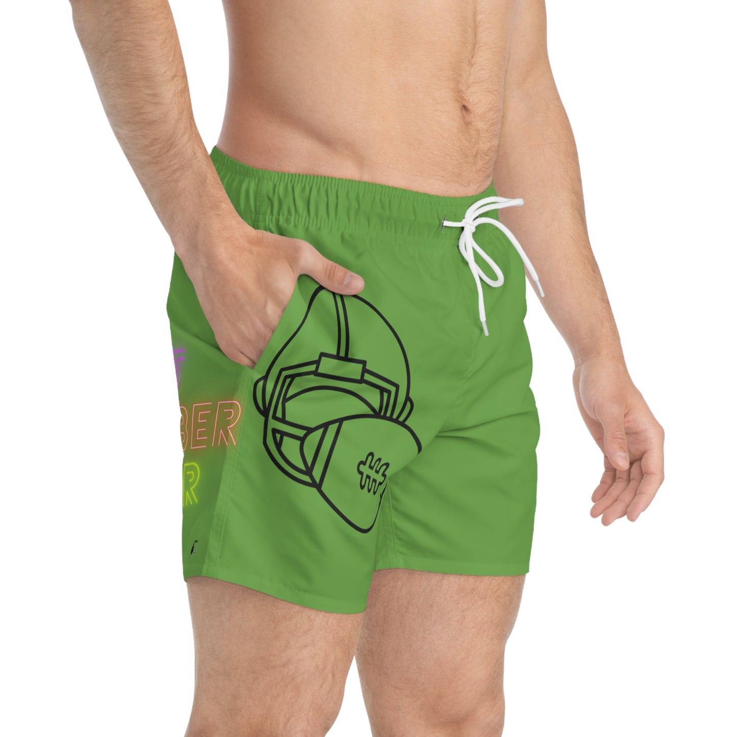 Swim Trunks: Football Green