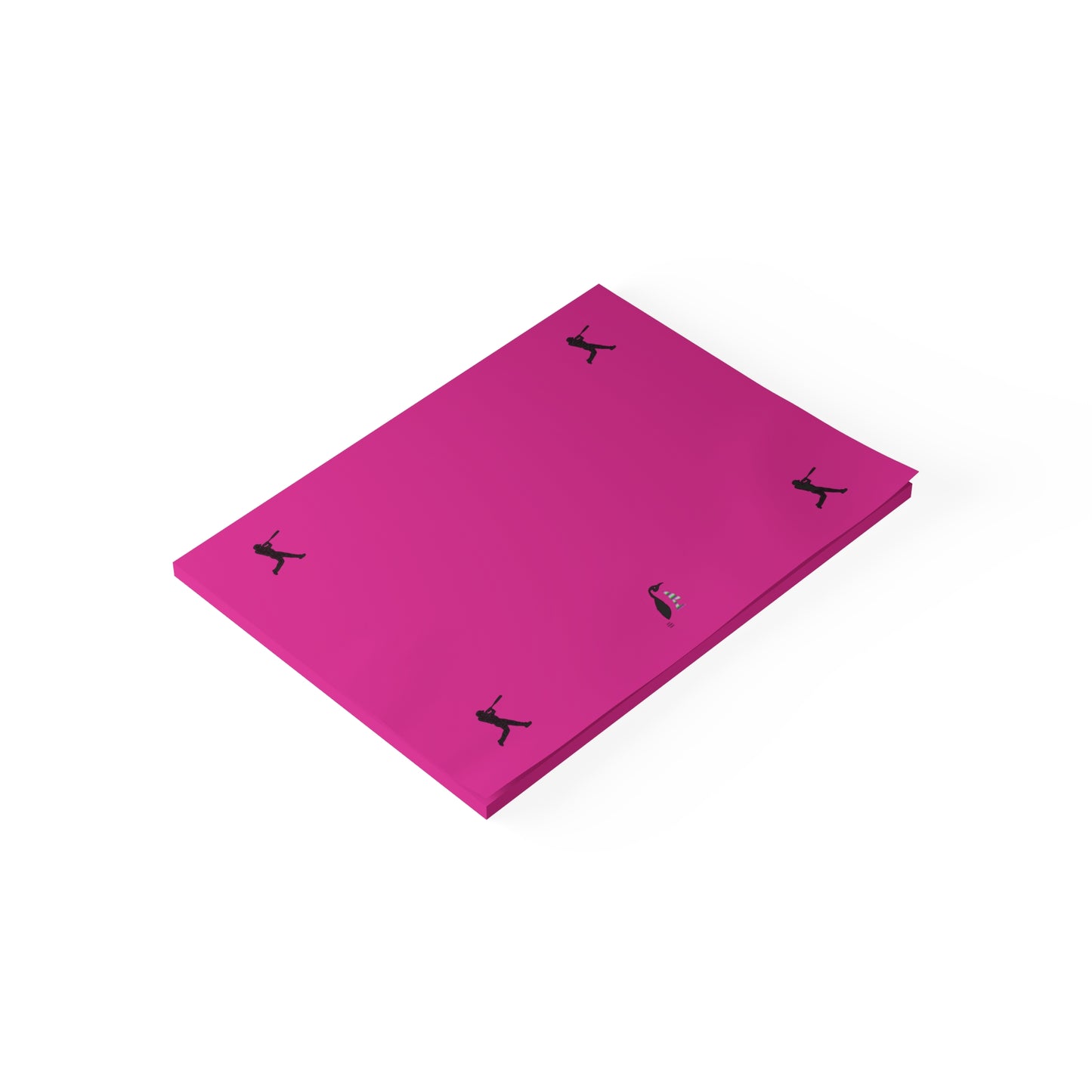 Post-it® Note Pads: Baseball Pink