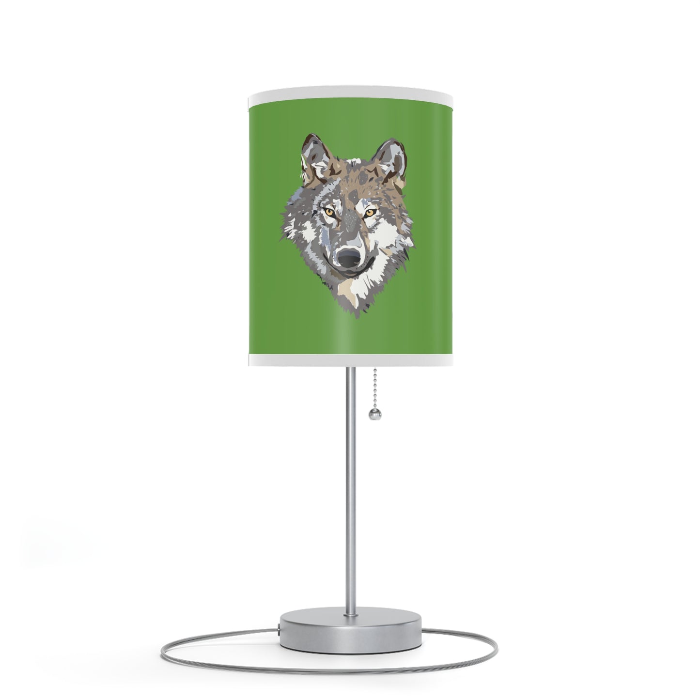 Lamp on a Stand, US|CA plug: Wolves Green