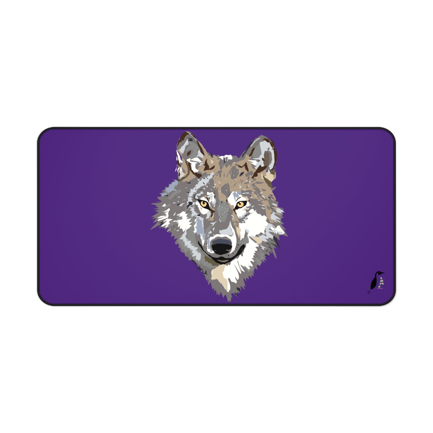 Desk Mat: Wolves Purple