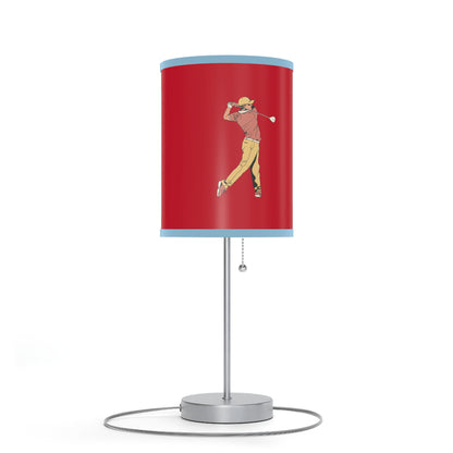 Lamp on a Stand, US|CA plug: Golf Dark Red