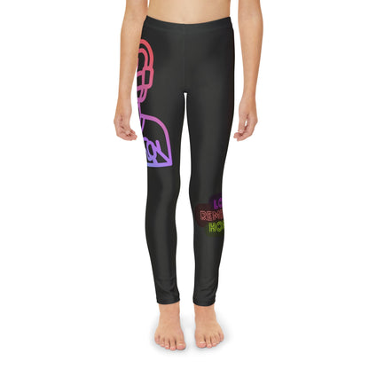 Youth Full-Length Leggings: Gaming Black