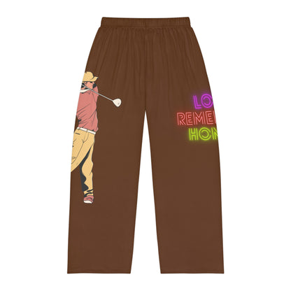 Men's Pajama Pants: Golf Brown