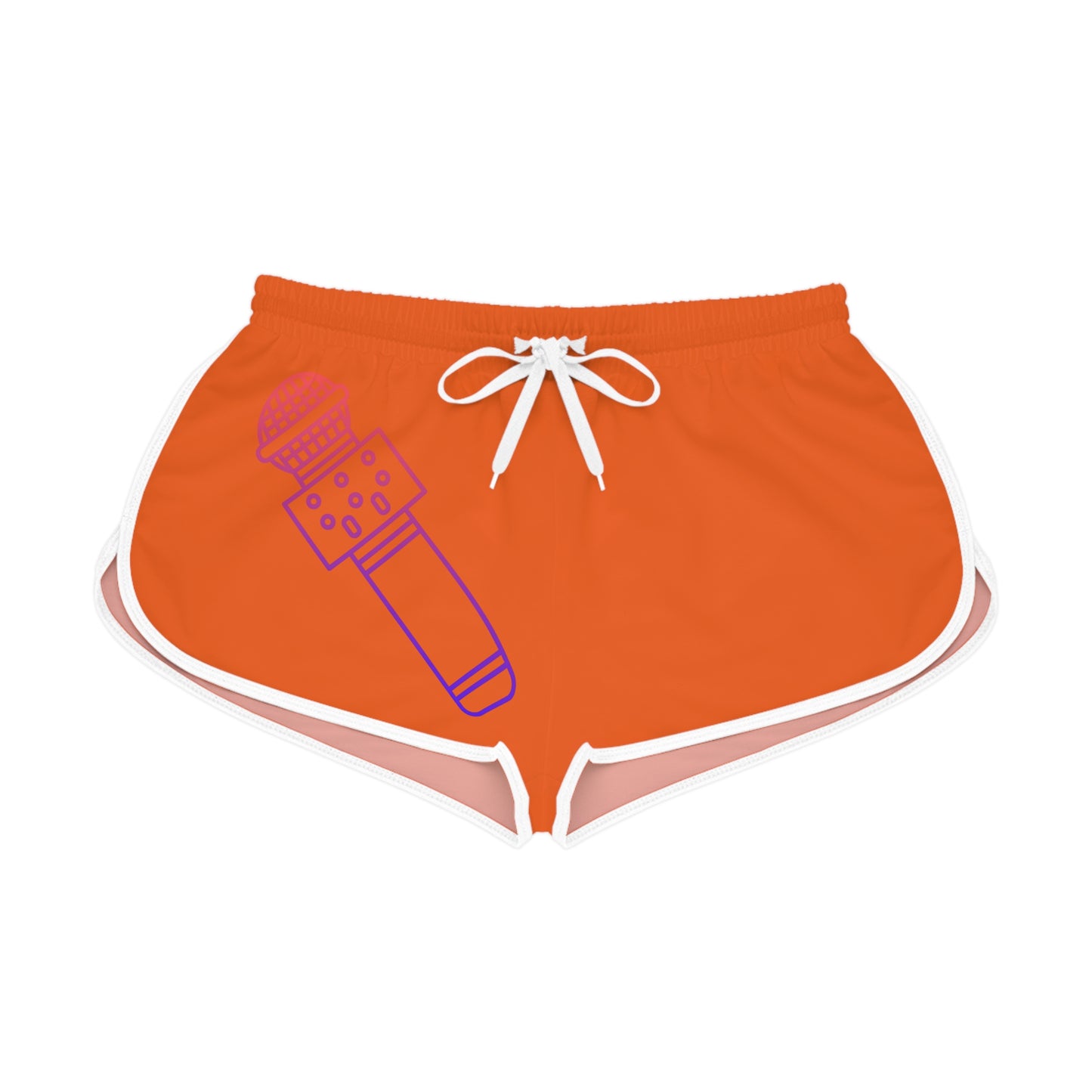 Women's Relaxed Shorts: Music Orange