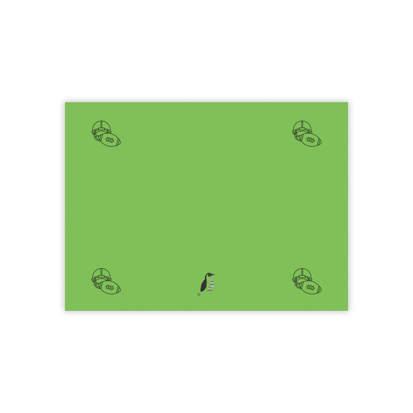 Post-it® Note Pads: Football Green