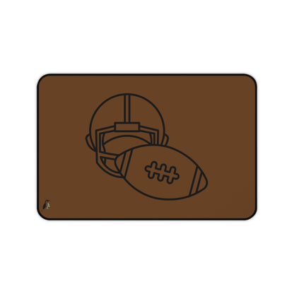 Desk Mat: Football Brown