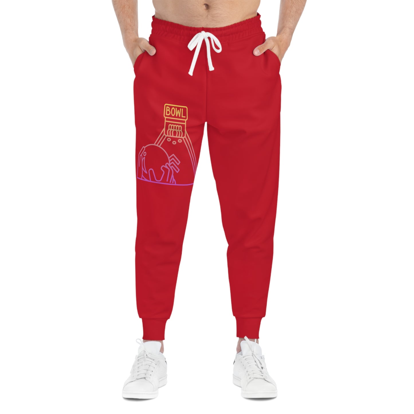 Athletic Joggers: Bowling Dark Red