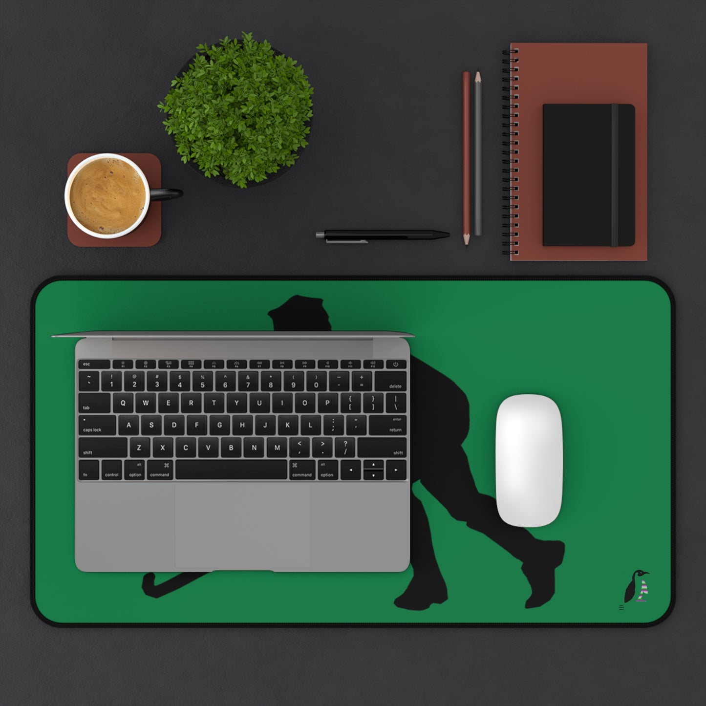 Desk Mat: Hockey Dark Green