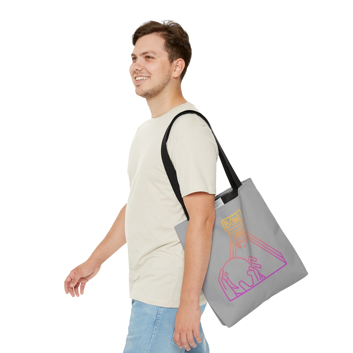 Tote Bag: Bowling Lite Grey