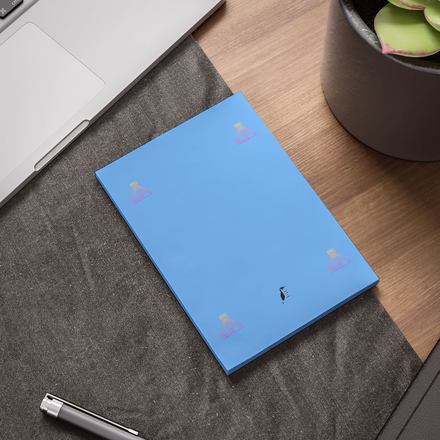 Post-it® Note Pads: Bowling Lite Blue