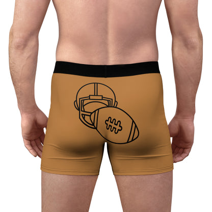 Men's Boxer Briefs Football Lite Brown