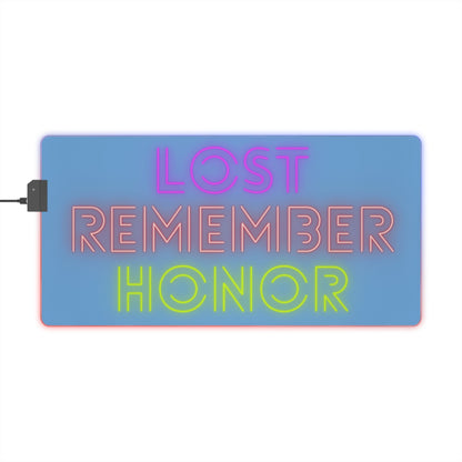 LED Gaming Mouse Pad: Lost Remember Honor Lite Blue