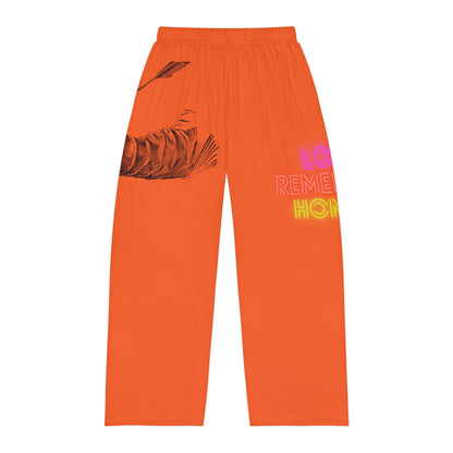 Men's Pajama Pants: Writing Orange