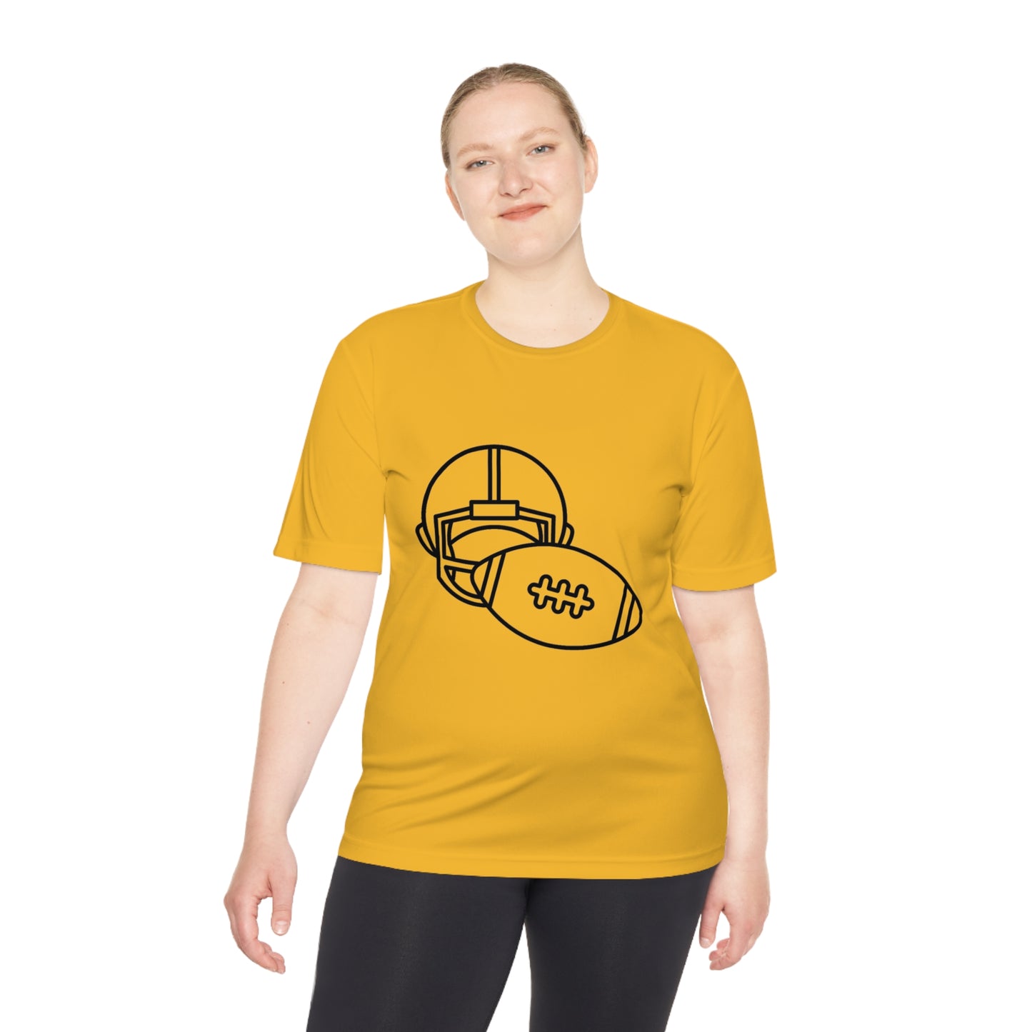 Moisture Wicking Tee: Football #1