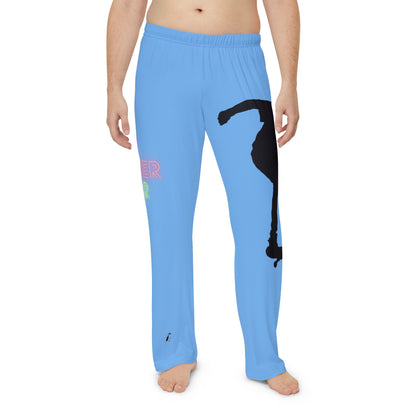 Men's Pajama Pants: Skateboarding Lite Blue