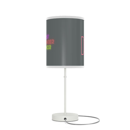 Lamp on a Stand, US|CA plug: Fight Cancer Dark Grey