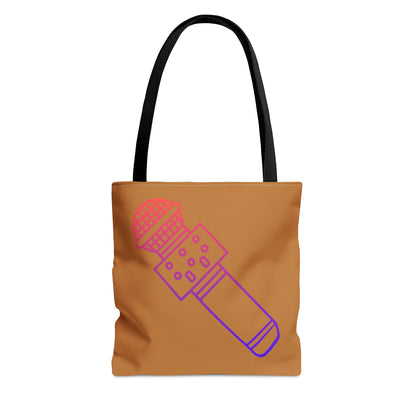 Tote Bag: Music Lite Brown