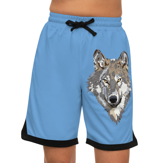 Basketball Rib Shorts: Wolves Lite Blue