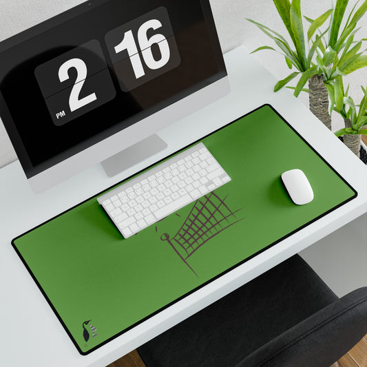 Desk Mats: Volleyball Green