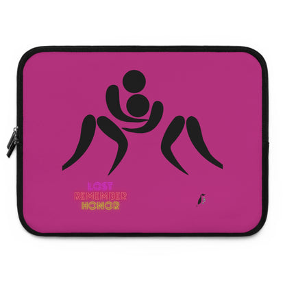 Laptop Sleeve: Wrestling Pink