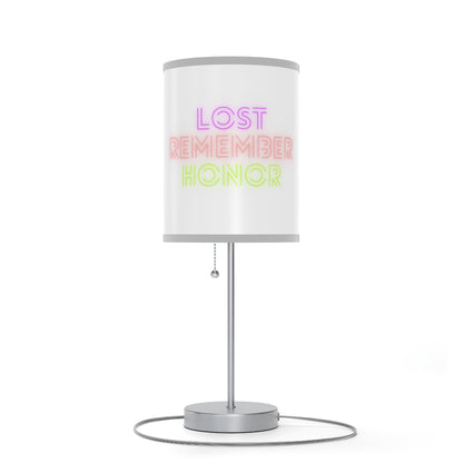 Lamp on a Stand, US|CA plug: Weightlifting White