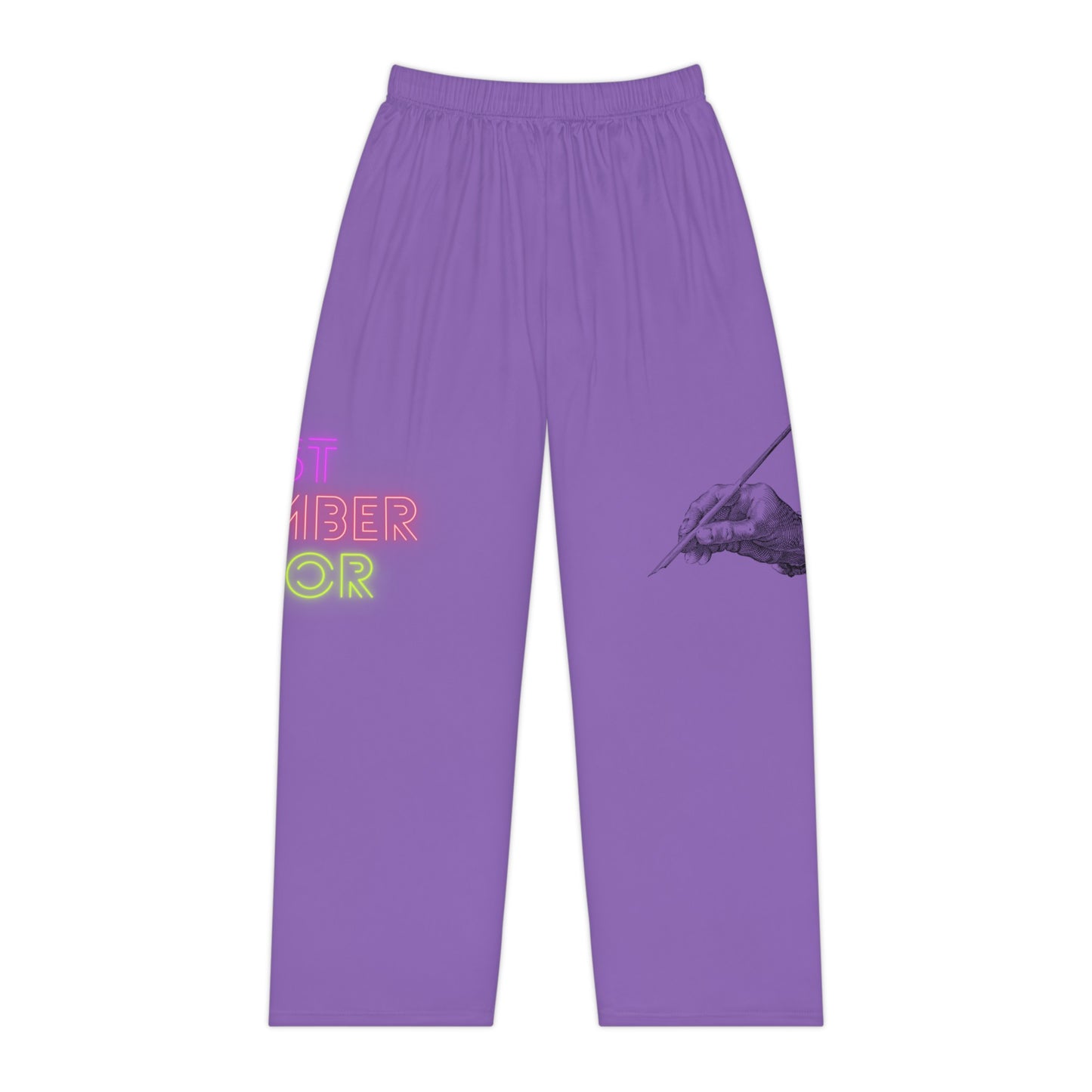 Pambabaeng Pajama Pants: Writing Lite Purple 