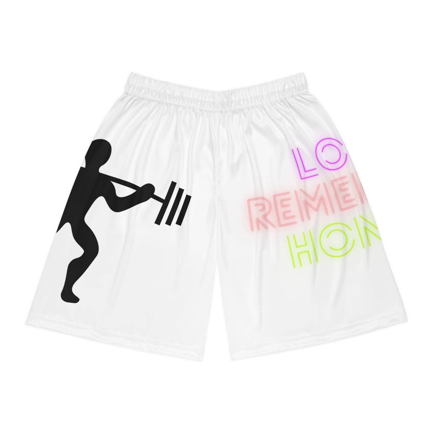 Basketball Shorts: Weightlifting White