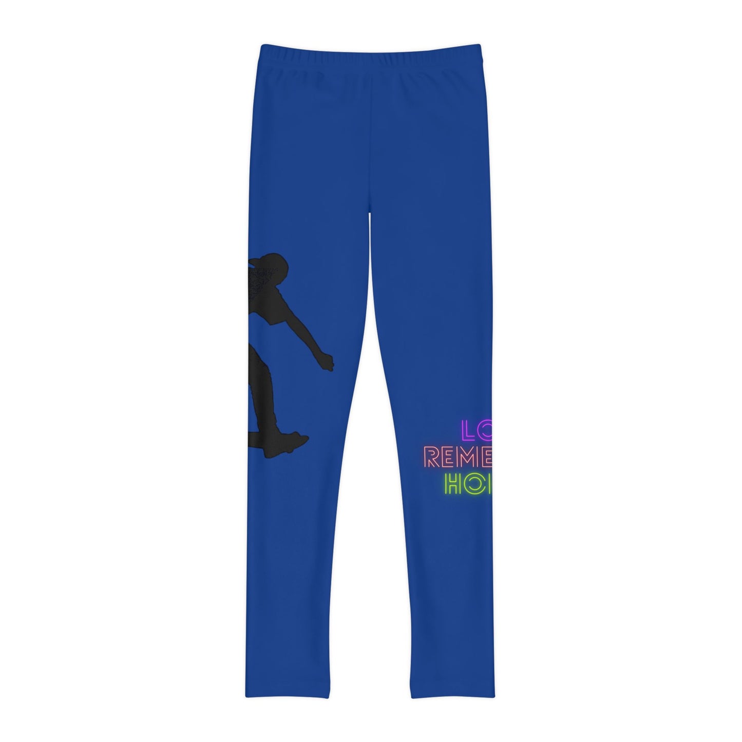 Youth Full-Length Leggings: Skateboarding Dark Blue