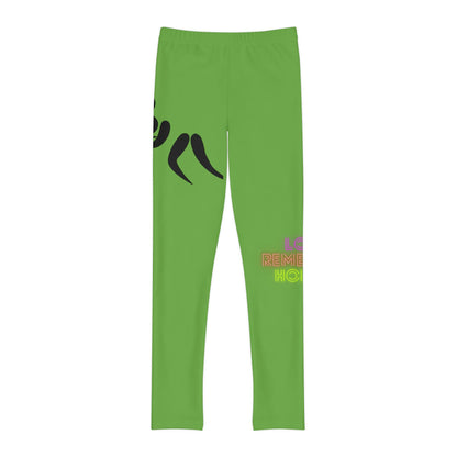 Youth Full-Length Leggings: Wrestling Green