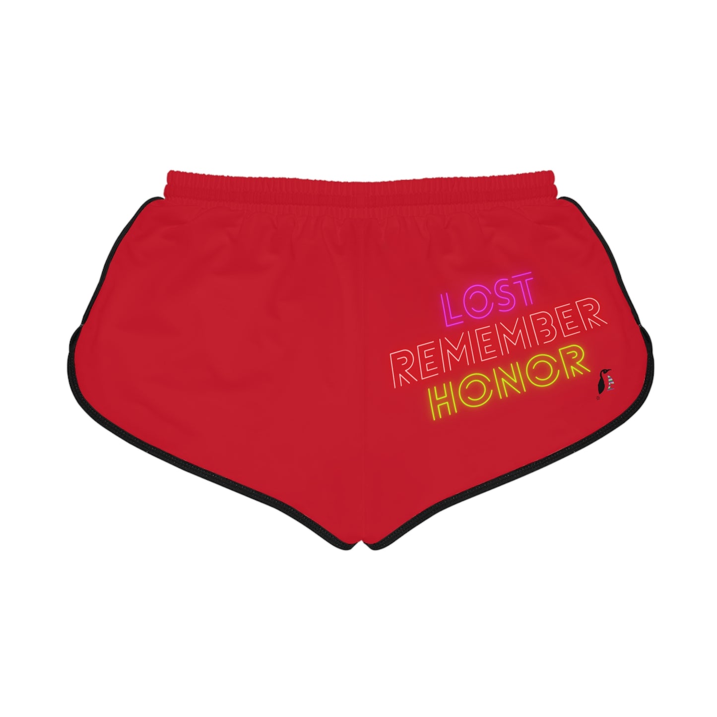 Women's Relaxed Shorts: Soccer Dark Red