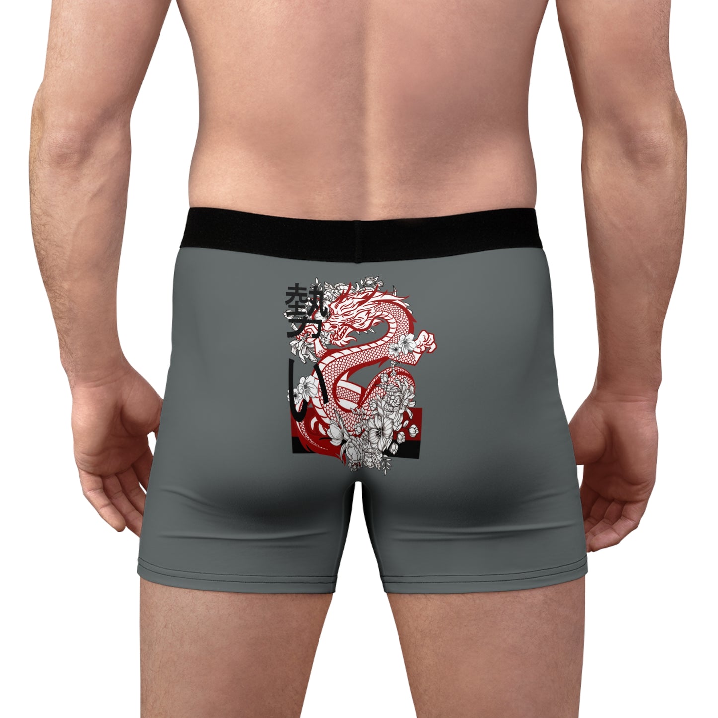 Men's Boxer Briefs: Dragons Dark Grey